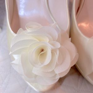 Caparro Ivory Satin Peep toe (Bridal Shoes)